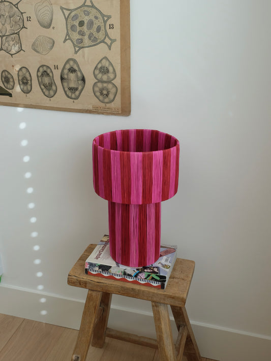 Seta Lamp Petite - Pink & Burgundy